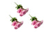 Artificial Rose Bunch – 31cm (Set of 3 Stems, 4 Flowers Each) - Pink