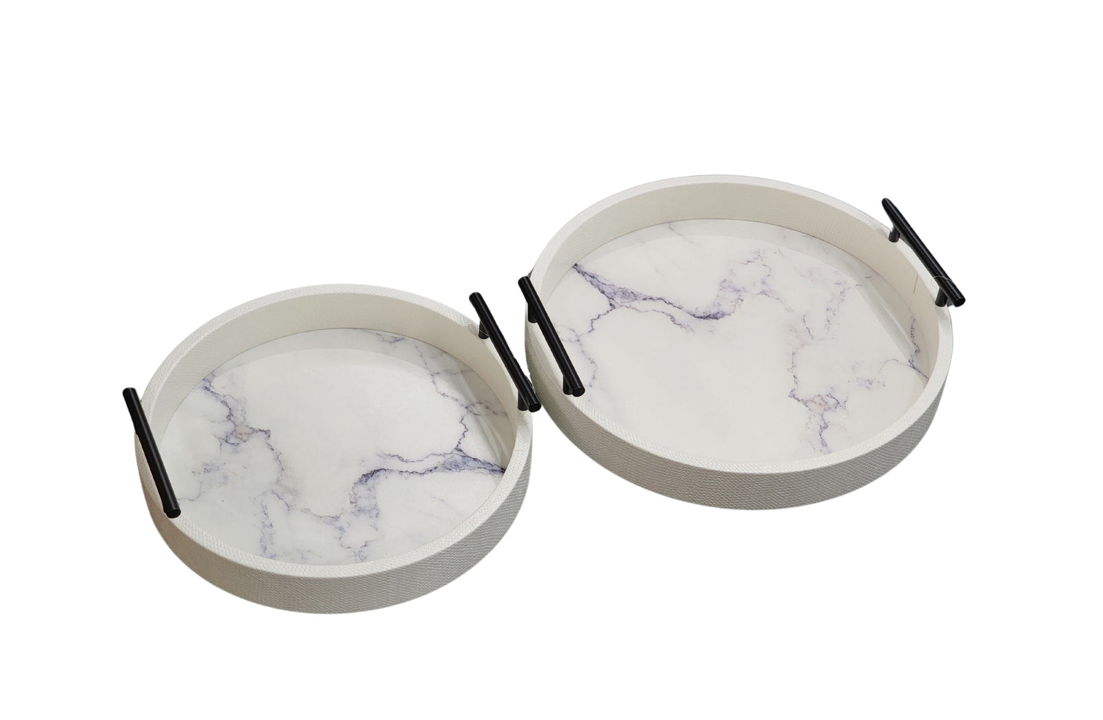 Maison Round Tray - Set of 2 - White