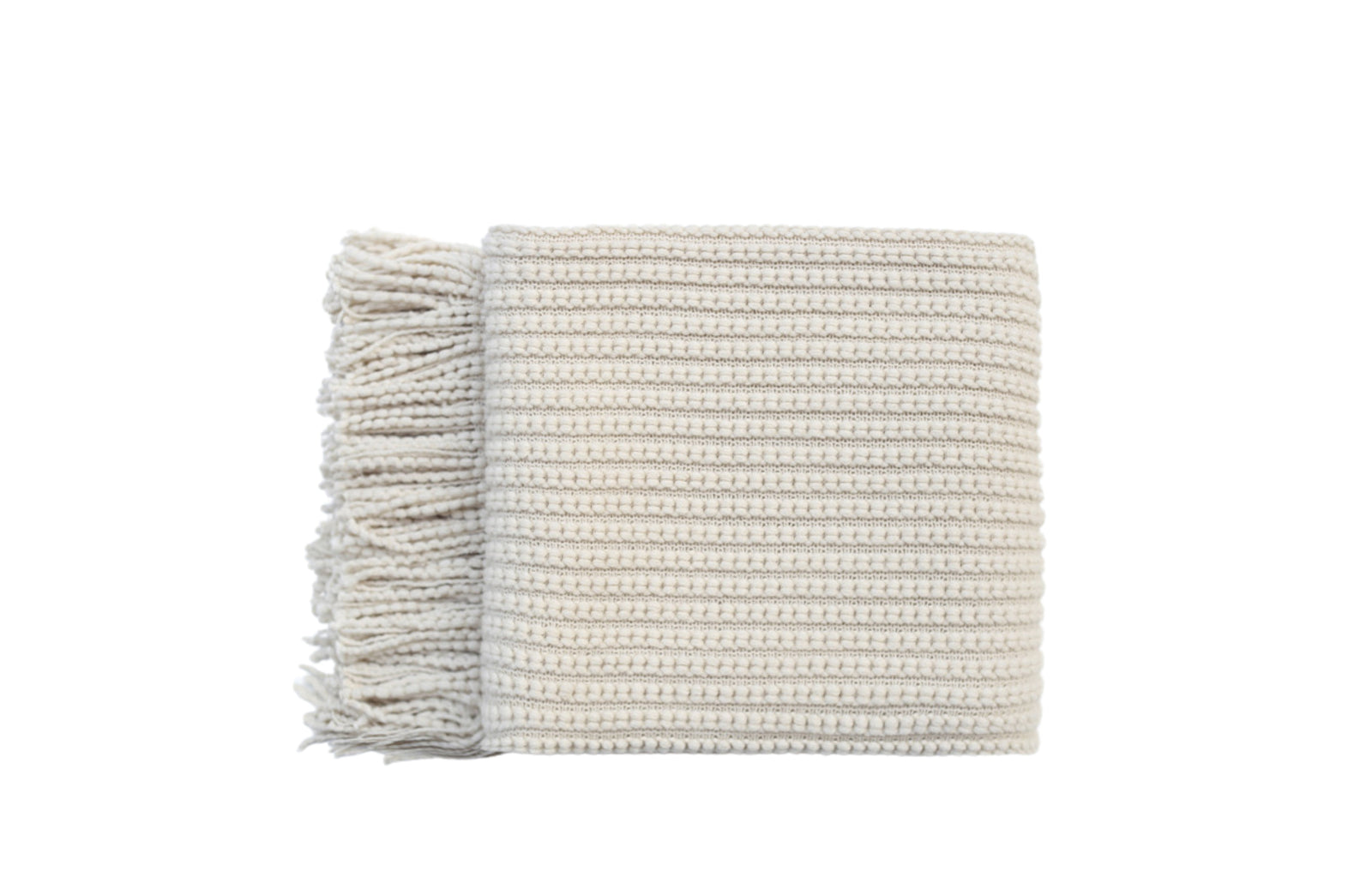 Levi Throw Rug Blanket - Cream