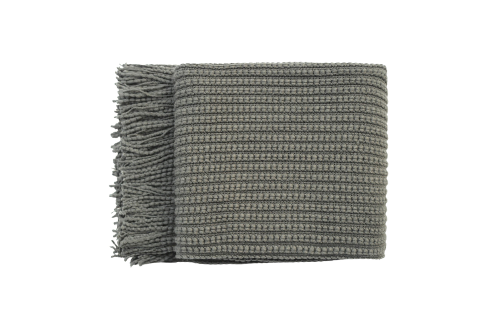Levi Throw Rug Blanket - Dark Grey