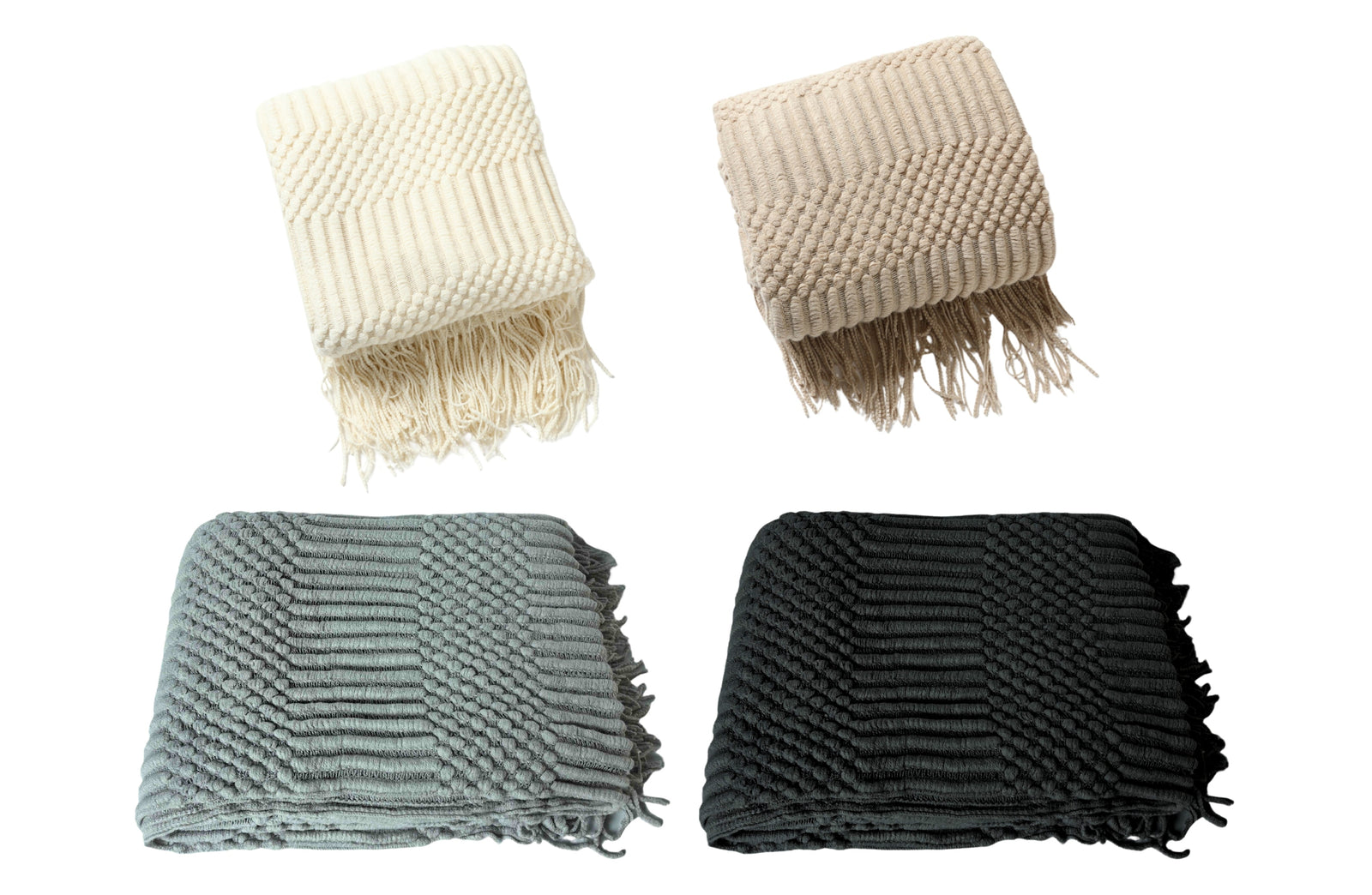 Tessa Throw Rug Blanket - Brown