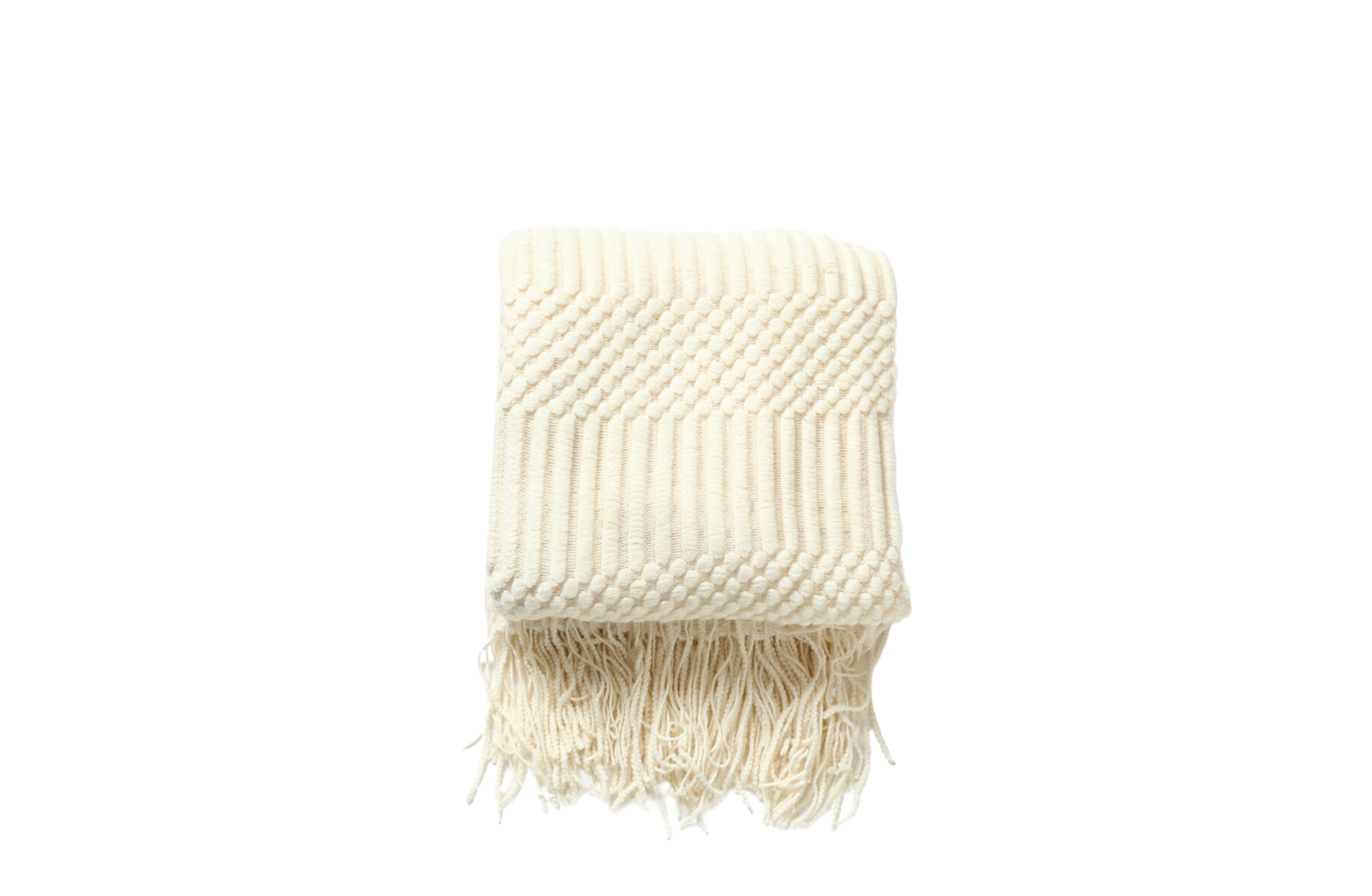 Tessa Throw Rug Blanket - Cream