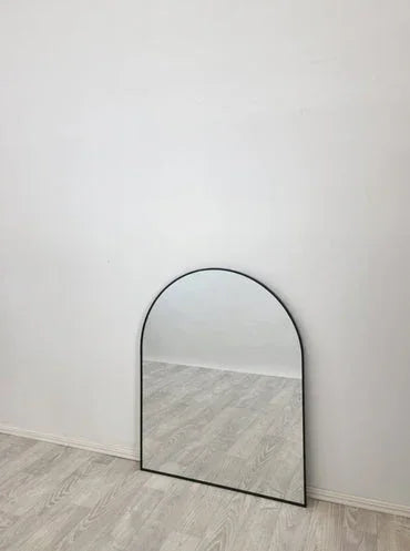 Black Metal Arch Mirror -  Small 80cm x 100cm