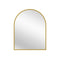 Gold Metal Arch Mirror  - Small 80cm x 100cm