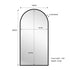 Black Metal Arch Mirror - X Large 100cm x 200cm