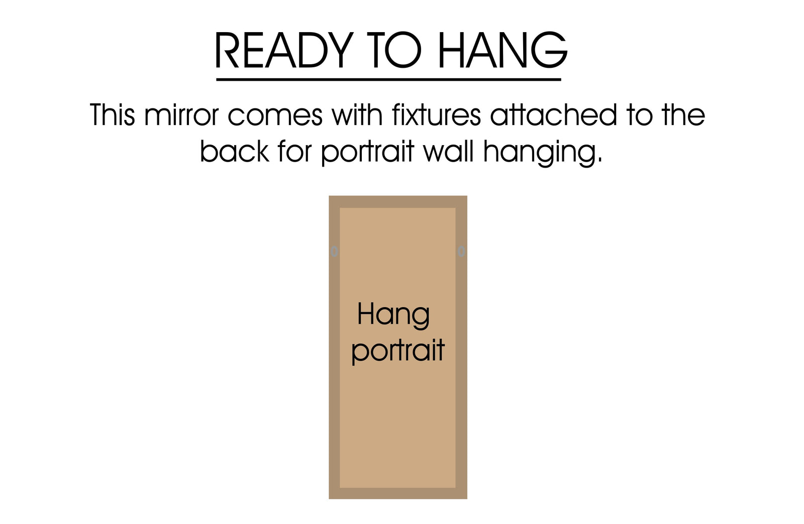 Window Style Mirror - Black Arch 70 CM x 130 CM