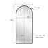 Metal Arch Mirror 80cm x 170cm - Black