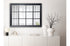 Window Style Mirror - Black Rectangle 95cm x 130cm