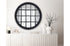 Window Style Mirror - Black Circle 100cm