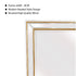Medium Gold Beaded Framed Mirror - 70cm x 170cm