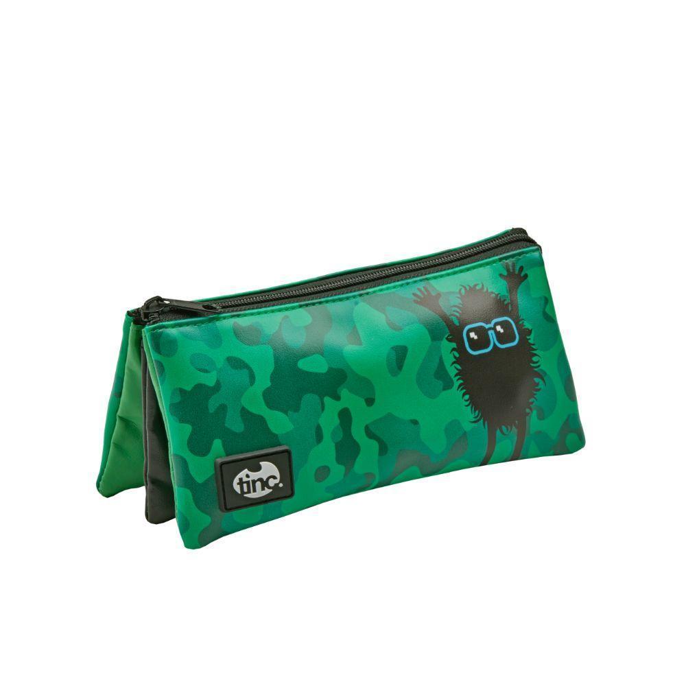 Tinc Hugga Tri Compartment Pencil Case (Green)