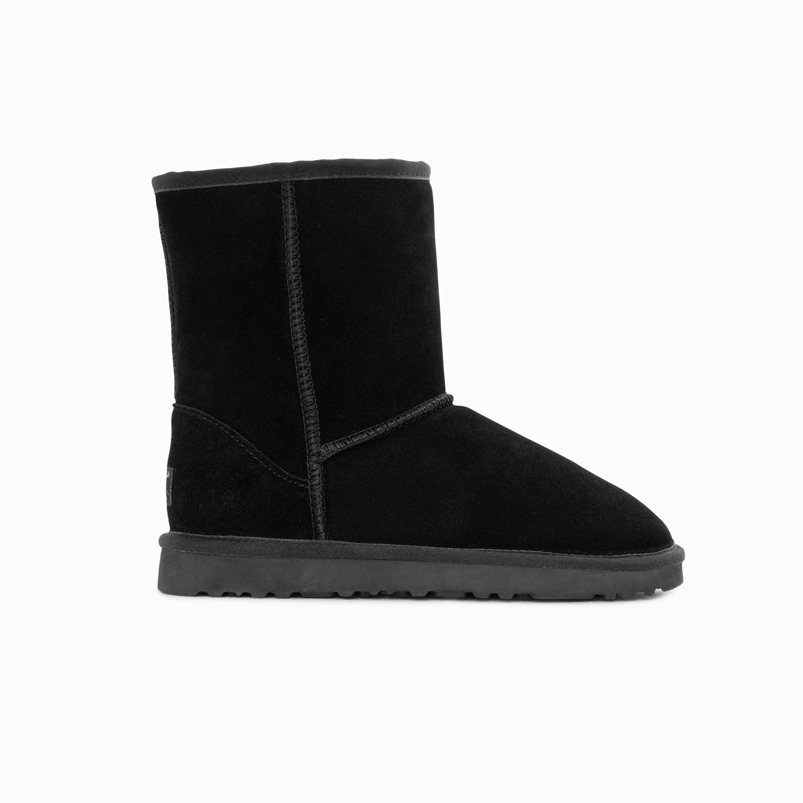 Ugg Boots Genuine Australian Sheepskin Unisex Short Classic Suede (Black, EU37)