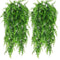 2 Pack 76cm Fake Plants Faux Artificial Eucalyptus Plants Home Garden Window Office Wedding Decoration