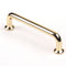 96mm Polished gold Furniture Kitchen Bathroom Cabinet Handles Drawer Bar Handle Pull Knob
