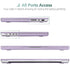 Suitable for  MacBook Pro 16 inch Case 2023 2022 2021 M2 A2780 A2485 M1 Pro/Max Hard Shell Case Keyboard Cover Purple