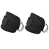 2x Adjustable Ankle Straps for Cable Machines D-Rings Gym Cuff Kickbacks Glute Workouts Leg Extensions Straps Hip Black