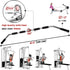 120cm Tricep Press Solid Pulldown Bar Cable Machine Revolving LAT Pull down Bar Rotating Curl Bar