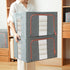 100L Cloth Storage Box Closet Organizer Storage Bags Clothes Storage Bags Wardrobe Organizer Idea Grey