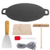 40cm Seasoned Cast Iron Induction Crepes Pan Baking Pancake Tool Pizza Bakeware