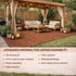 10PCS Interlocking Patio Deck Tiles 30cm x 30cm Outdoor Wood Flooring for Patio Garden Balcony Poolside