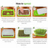 2-Pack Seed Sprouter Trays with Lids BPA-Free, Soil-Free Wheatgrass Growing Kit for Beans, Sprouts, Microgreens