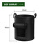 5-Pack 10 Gallons Plant Grow Bag Potato Container Pots with Handles Garden Planter Black