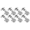 8 Pack 304 Stainless Steel Cabinet Hinges 100 Degree Soft Closing Insert Overlay Door Hinge Nickel Plated Finish