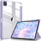 iPad Pro 11 Inch 2020-2022 Soft Tpu Smart Premium Case Auto Sleep Wake Stand Clear Cover Pencil holder Purple