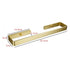 Gold Kitchen Bathroom Paper Holder Towel Holder Self Adhesive or Screw Mount 40cm