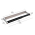 Kitchen Paper Holder Under Cabinet Screw Wall Mount Adhesive Paper Towel Holder Rectangle Silver