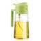 600ml 2 in 1 Glass Oil Sprayer Dispenser Kitchen Sprayz Cooking Baking Oil Bottle BBQ Spray Green