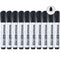 10Pack White Board Markers Erase Marker  Bullet Tip  Black Ink