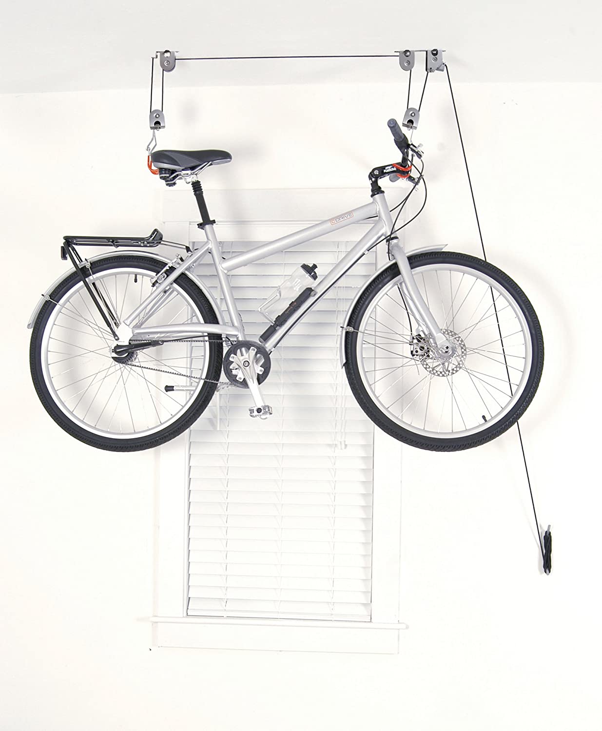 Kayak Bike Hoists Hanger Ladder Ceiling Mount 20kg Capacity Hooks Pulleys