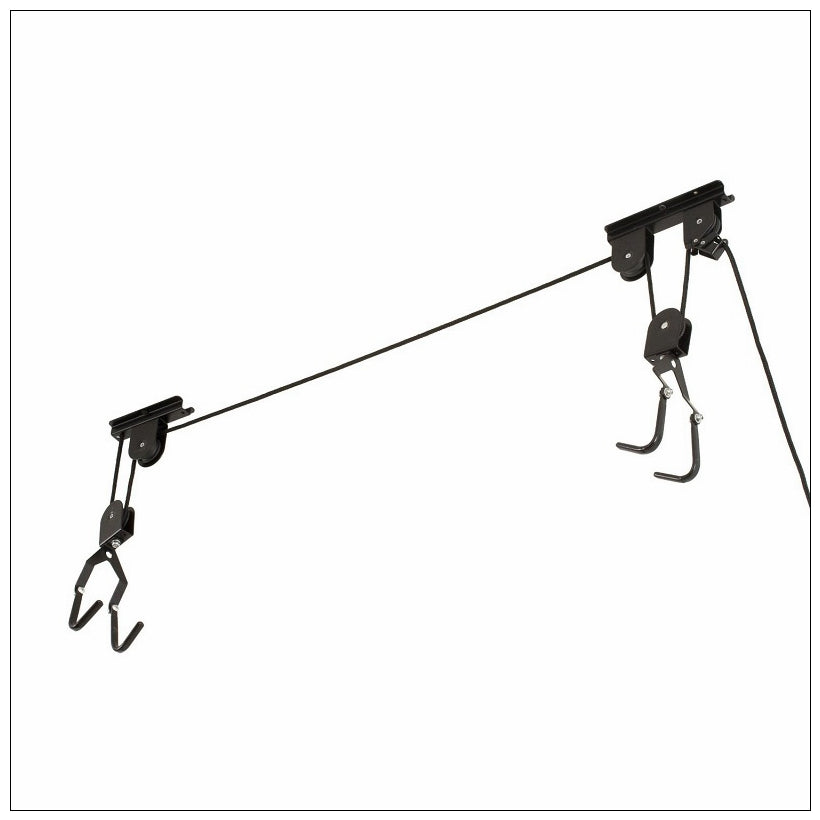 Kayak Bike Hoists Hanger Ladder Ceiling Mount 20kg Capacity Hooks Pulleys