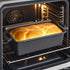 2-in-1 Cast Iron Bread Loaf Pan Tin with Lid Dual Use Baking Dish with Ergonomic Handles, Pre-Seasoned for Oven Cooking