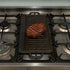 50 cm Reversible Cast Iron Grill & Griddle -Dual-Sided (Flat & Ribbed), Pre-Seasoned, Handles, for Stove-Top & Outdoor Use