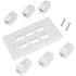 Ethernet Wall Plate 6 Port Cat6 Ethernet Cable Wall Plate Adapter