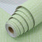 61cm x 10m Green Wallpaper Decor Faux Grasscloth Paper Wall Paper Self Adhesive Removable