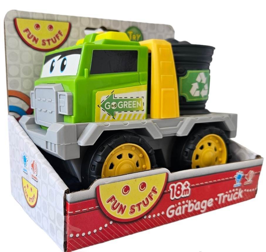 Toy Garbage Truck with Sound and Lights 18m+