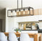 Industrial Black 5-Light Iron Chandelier, Vintage Farmhouse Style Lamp