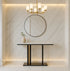 Pandora Stone Marble Console - Marble & Black