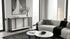 Bronte Dual Layer Marble Stone Console - White Marble Stone