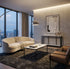 Monaco Rectangle Coffee Table – White Sintered Stone Top, Modern Metal Base
