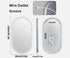 60 x 120cm Oval Frameless LED Bathroom Mirror