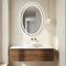 50×70cm Oval LED Bathroom Mirror – Frameless Anti‑Fog Backlit Touch