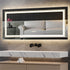 Interior Ave - LED Rectangle Frameless Salon / Bathroom Wall Mirror - 100 x 60cm