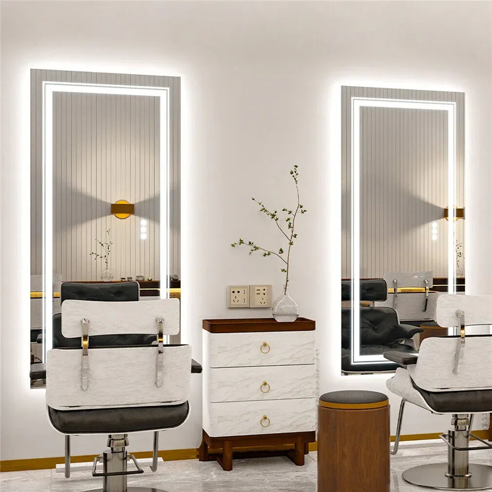 120×80cm LED Bathroom Mirror – Frameless Anti‑Fog Backlit Touch Sensor