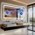 80 x 160cm Rectangle Frameless LED Bathroom Mirror – Bluetooth