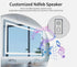 80 x 160cm Rectangle Frameless LED Bathroom Mirror – Bluetooth