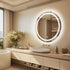 60cm Round LED Bathroom Mirror – Frameless Anti‑Fog Backlit Touch